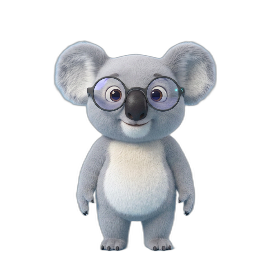 Koala avec des lunettes