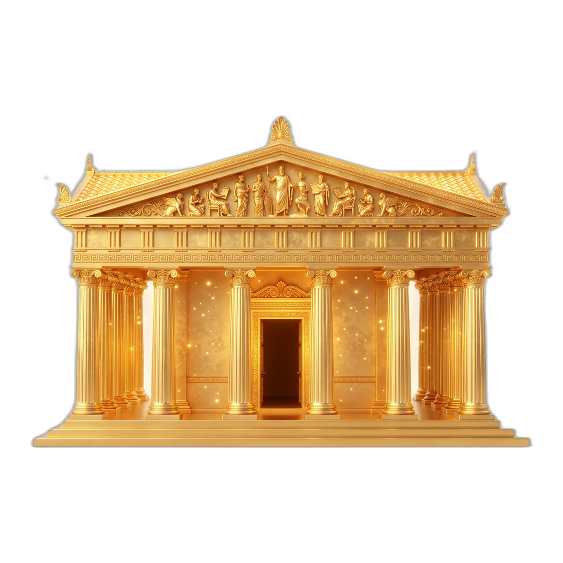 Le Temple des Sages, entièrement bâti en or